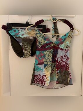 Lucky Brand Floral Bathing Suit